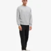 Jersey de cuello redondo oversize orgánico - Gris descolorido