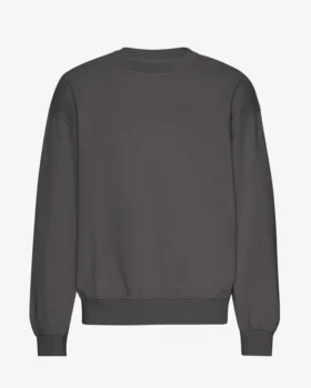 Jersey de cuello redondo oversize orgánico - Gris lava