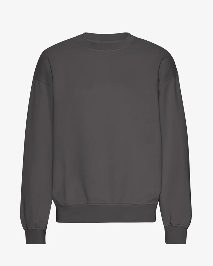 Jersey de cuello redondo oversize orgánico - Gris lava