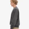 Jersey de cuello redondo oversize orgánico - Gris lava