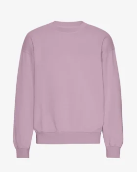 Jersey de cuello redondo oversize orgánico - Morado perlado