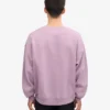 Jersey de cuello redondo oversize orgánico - Morado perlado