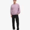 Jersey de cuello redondo oversize orgánico - Morado perlado