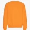 Jersey de cuello redondo oversize orgánico - Naranja soleado