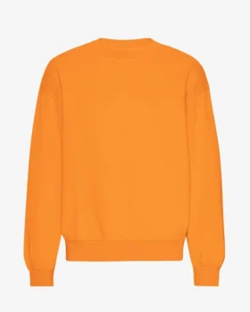 Jersey de cuello redondo oversize orgánico - Naranja soleado