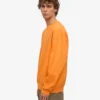 Jersey de cuello redondo oversize orgánico - Naranja soleado