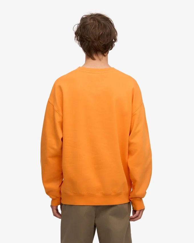 Jersey de cuello redondo oversize orgánico - Naranja soleado