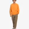 Jersey de cuello redondo oversize orgánico - Naranja soleado