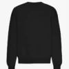Jersey de cuello redondo oversize orgánico - Negro intenso