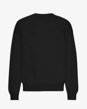 Jersey de cuello redondo oversize orgánico - Negro intenso