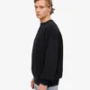 Jersey de cuello redondo oversize orgánico - Negro intenso