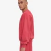 Jersey de cuello redondo oversize orgánico - Rojo descolorido