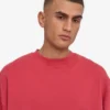 Jersey de cuello redondo oversize orgánico - Rojo descolorido