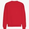 Jersey de cuello redondo oversize orgánico - Rojo escarlata