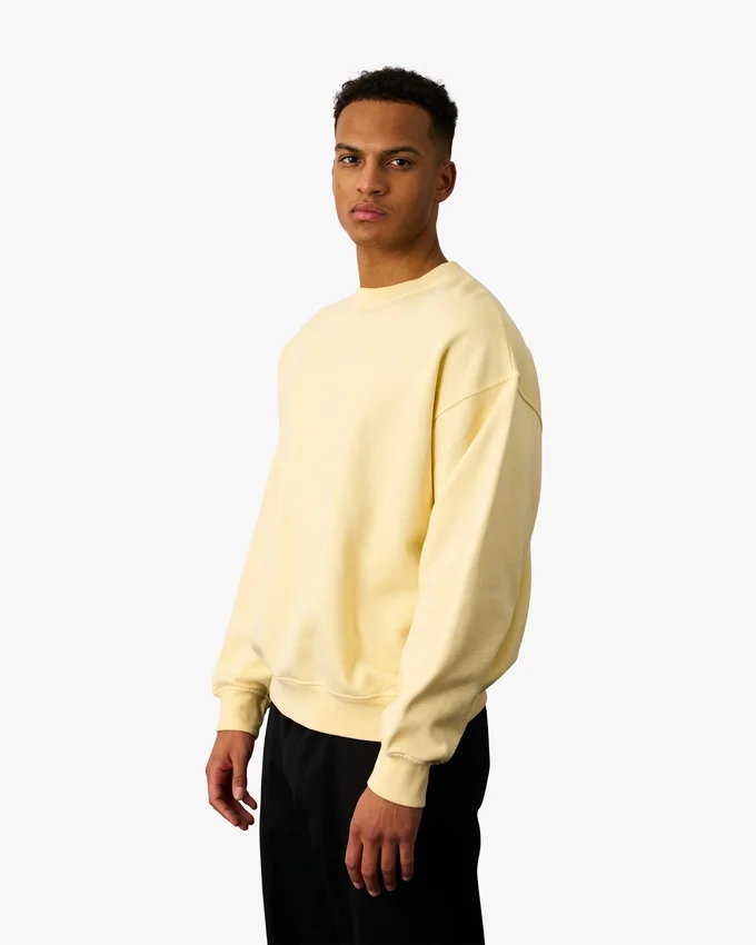 Jersey de cuello redondo oversize orgánico - Rojo escarlata