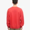 Jersey de cuello redondo oversize orgánico - Rojo mandarina