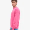 Jersey de cuello redondo oversize orgánico - Rosa chicle