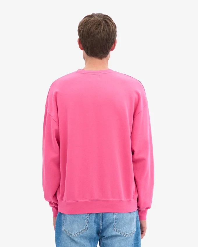 Jersey de cuello redondo oversize orgánico - Rosa chicle