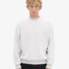 Jersey de cuello redondo oversize orgánico - Snow Melange