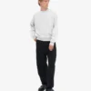 Jersey de cuello redondo oversize orgánico - Snow Melange