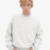 Jersey de cuello redondo oversize orgánico - Snow Melange