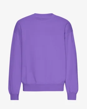 Jersey de cuello redondo oversize orgánico - Ultravioleta