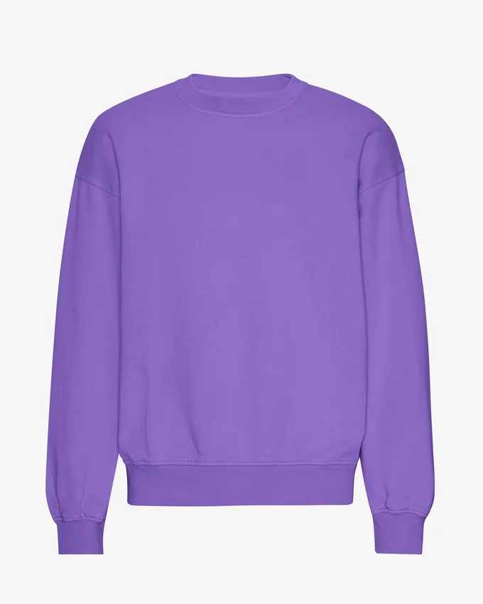 Jersey de cuello redondo oversize orgánico - Ultravioleta