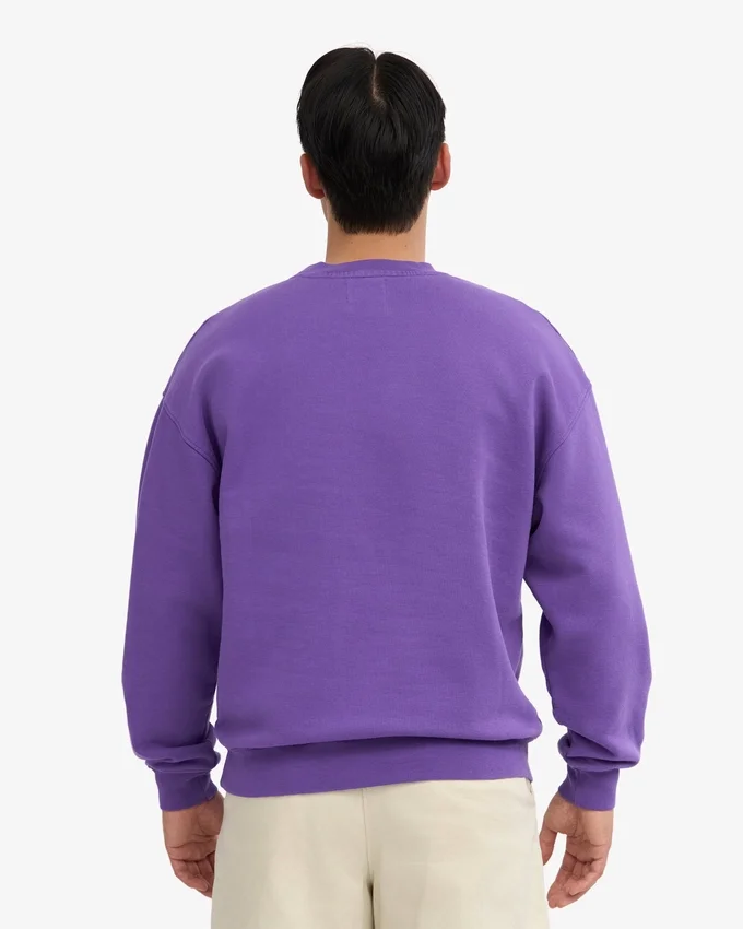 Jersey de cuello redondo oversize orgánico - Ultravioleta