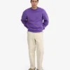 Jersey de cuello redondo oversize orgánico - Ultravioleta