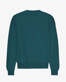 Jersey de cuello redondo oversize orgánico - Verde océano
