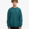 Jersey de cuello redondo oversize orgánico - Verde océano