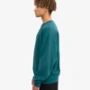Jersey de cuello redondo oversize orgánico - Verde océano