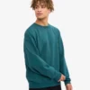 Jersey de cuello redondo oversize orgánico - Verde océano