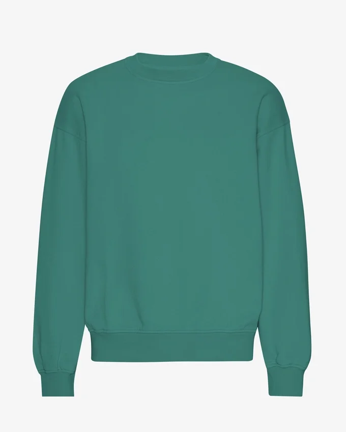 Jersey de cuello redondo oversize orgánico - Verde pino