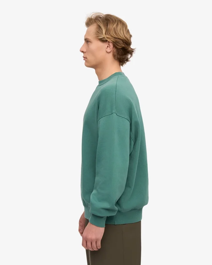 Jersey de cuello redondo oversize orgánico - Verde pino