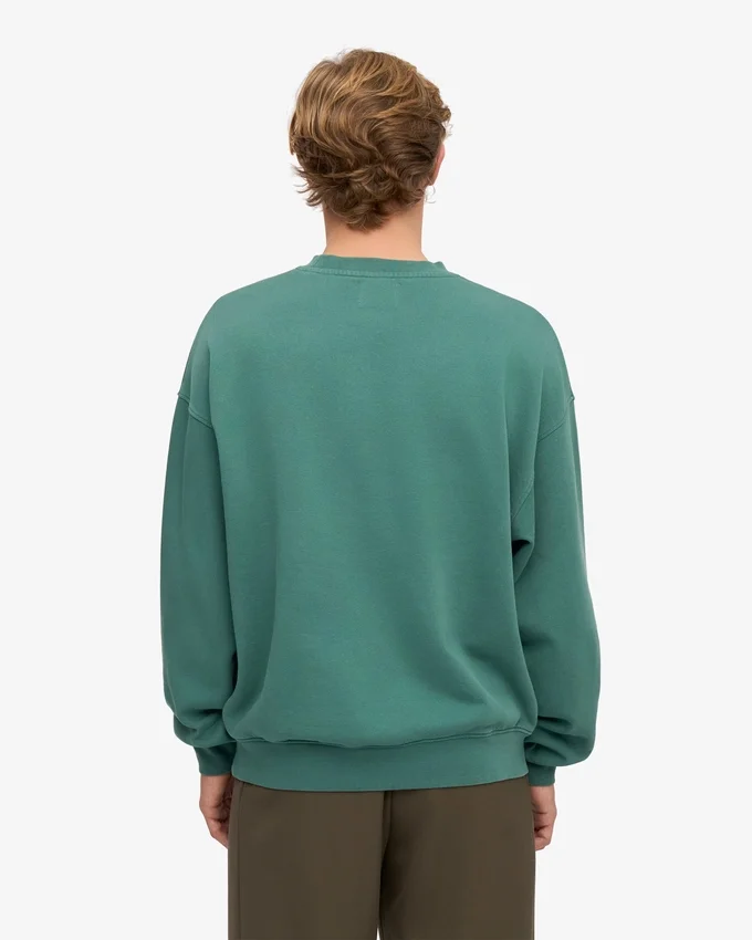 Jersey de cuello redondo oversize orgánico - Verde pino