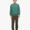 Jersey de cuello redondo oversize orgánico - Verde pino