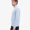 Jersey de merino con media cremallera - Azul polar
