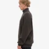 Jersey de merino con media cremallera - Marrón café