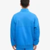 Jersey orgánico con jerséu de media cremallera - Azul Pacífico