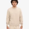 Jersey oversize de lana merina - Blanco marfil