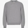 Jersey oversize de lana merina - Gris jaspeado
