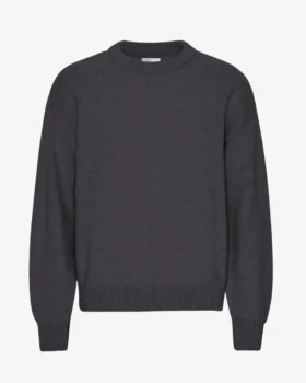 Jersey oversize de lana merina - Gris lava
