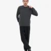 Jersey oversize de lana merina - Gris lava