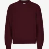 Jersey oversize de lana merina - Rojo sangre