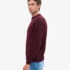 Jersey oversize de lana merina - Rojo sangre