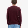 Jersey oversize de lana merina - Rojo sangre
