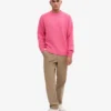 Jersey oversize de lana merina - Rosa chicle