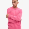 Jersey oversize de lana merina - Rosa chicle