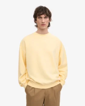 Jersey oversize orgánico – Amarillo suave